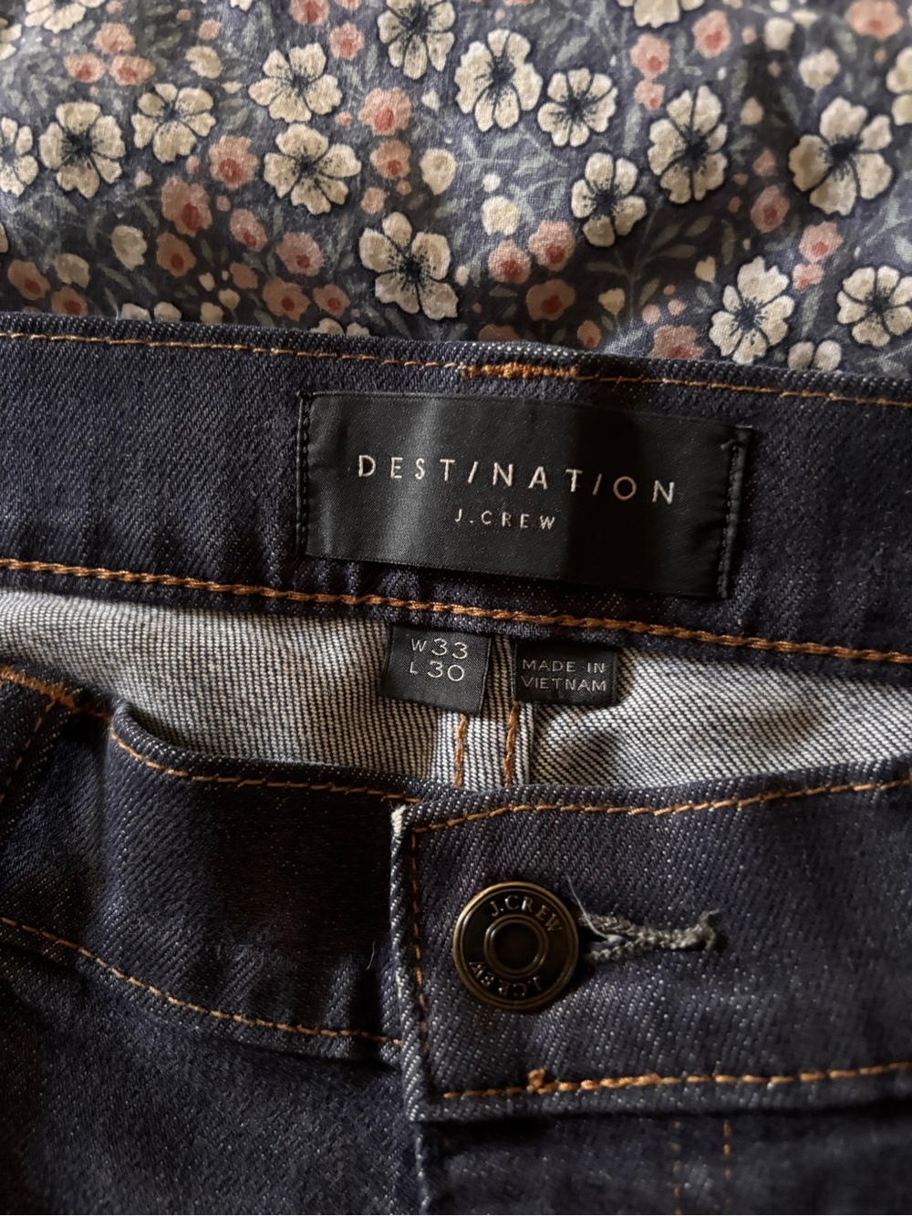 J. Crew Destination Men’s Slim Dark Blue Jeans